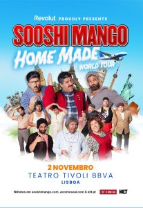 Sooshi Mango trazem humor viral a Lisboa com a “Home Made World Tour” em 2026