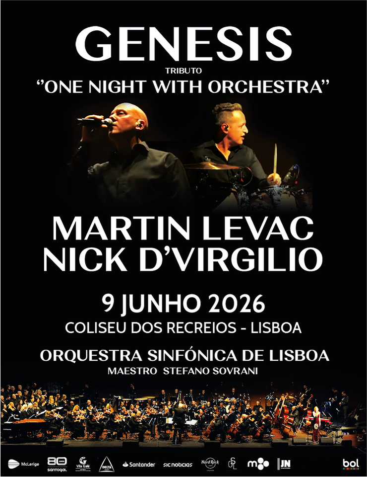 Genesis Tribute chega a Lisboa com orquestra ao vivo num espetáculo épico de rock sinfónico no Coliseu dos Recreios