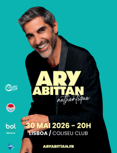 Ary Abittan regressa a Lisboa com “Authentique” — uma noite de humor, emoção e renascimento no Coliseu Club