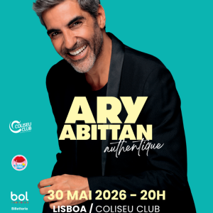 Ary Abittan regressa a Lisboa com “Authentique” — uma noite de humor, emoção e renascimento no Coliseu Club