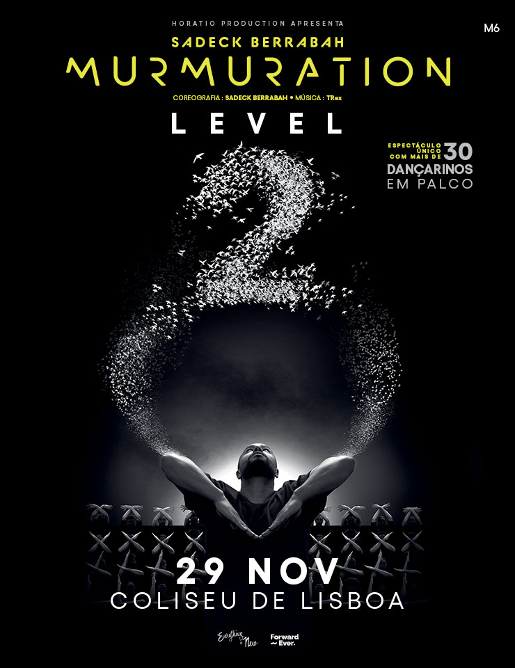 MURMURATION LEVEL 2 chega a Lisboa com um espetáculo de dança hipnótica e sincronização perfeita no Coliseu dos Recreios