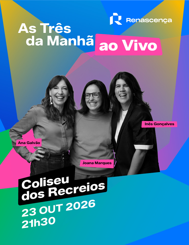 “As Três da Manhã” da Renascença sobem ao palco do Coliseu de Lisboa com espetáculo ao vivo cheio de humor, caos e improviso