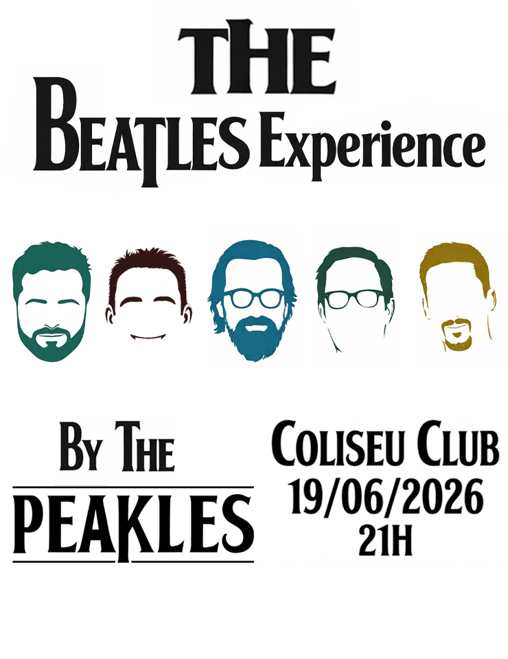 The Beatles Experience by The Peakles chega a Lisboa com um tributo imperdível no Coliseu Club — uma viagem imersiva ao som da banda que mudou a história da música