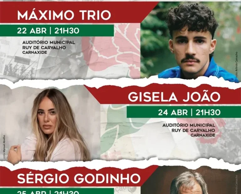 Oeiras celebra o 25 de Abril com concertos gratuitos e grandes nomes da música portuguesa