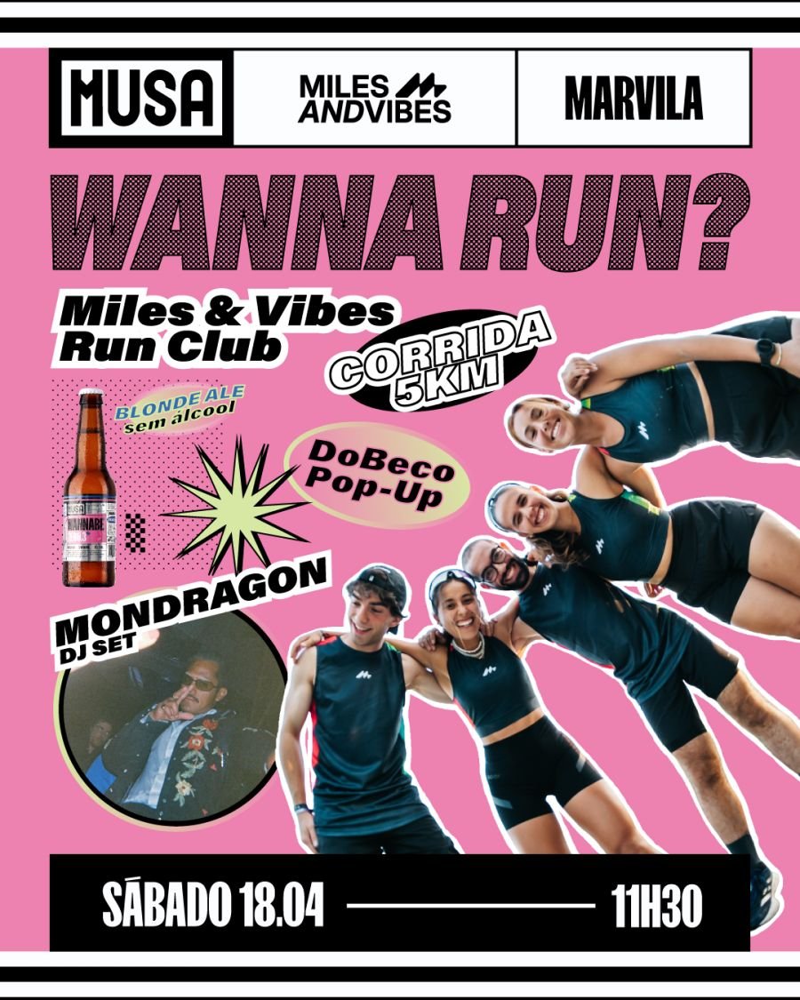 “Wanna Run?” junta corrida, cerveja sem álcool e DJ set na Musa de Marvila