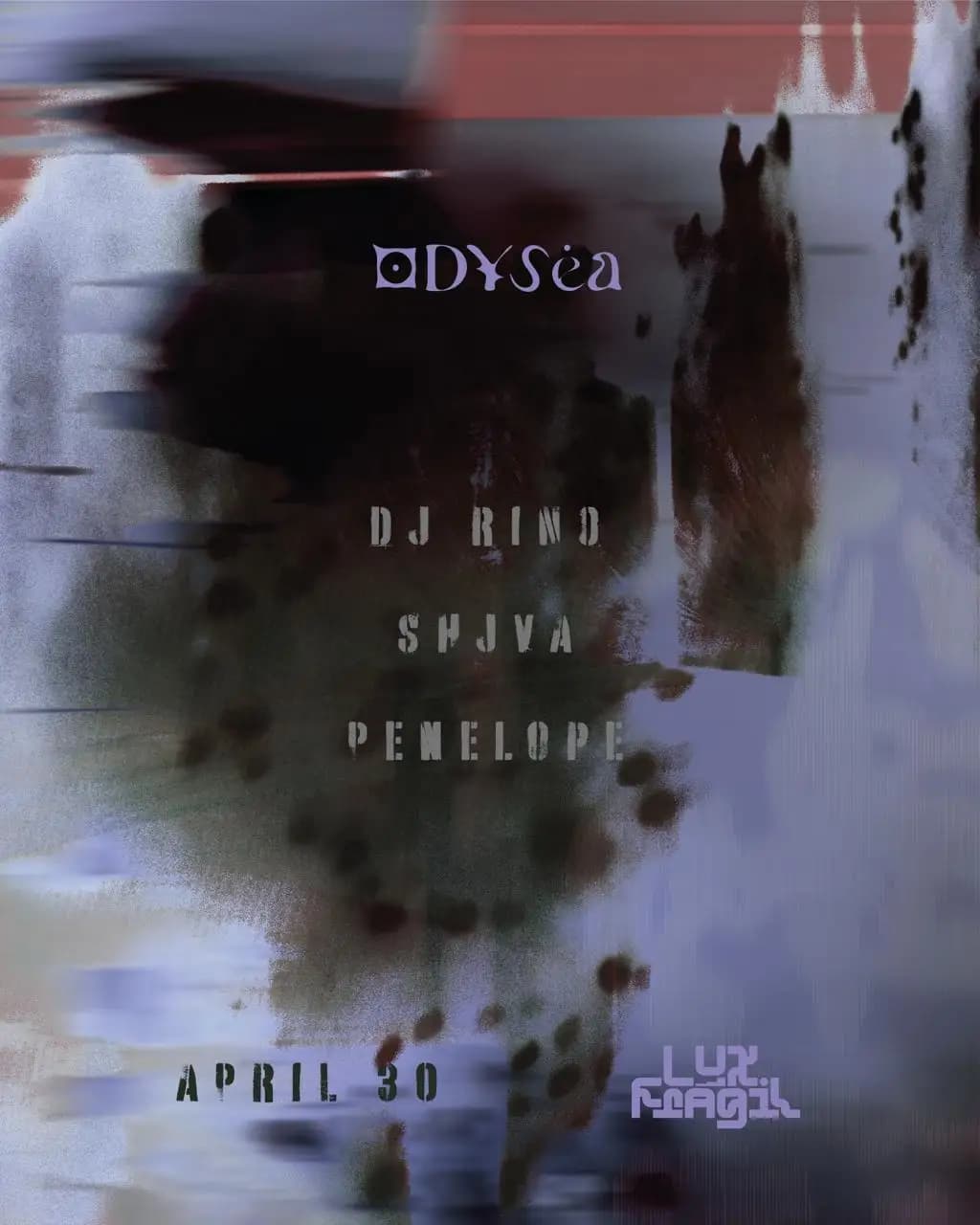 oDYSea: DJ Rino, Penelope, Shjva; Puke & Peas, NVNO @ Lux Fragil