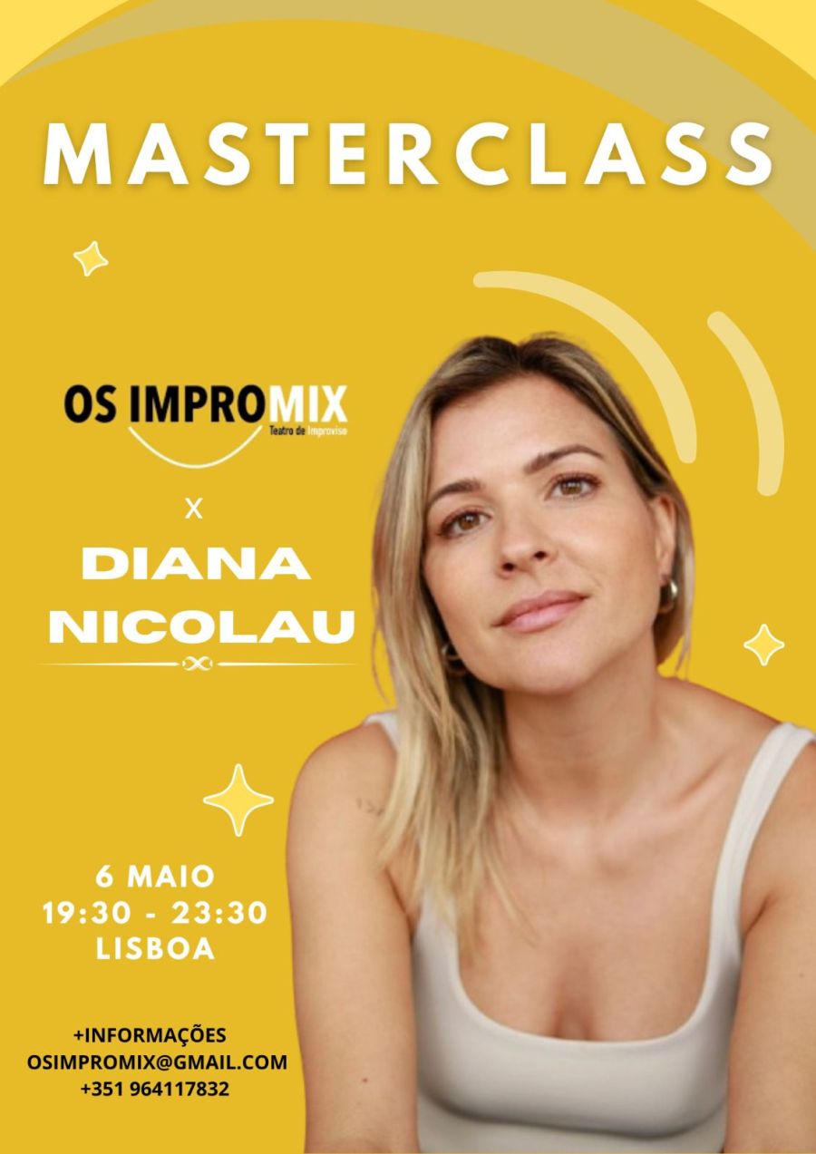 Lisboa recebe masterclass de interpretação com Diana Nicolau e Impromix no Polo Cultural das Gaivotas