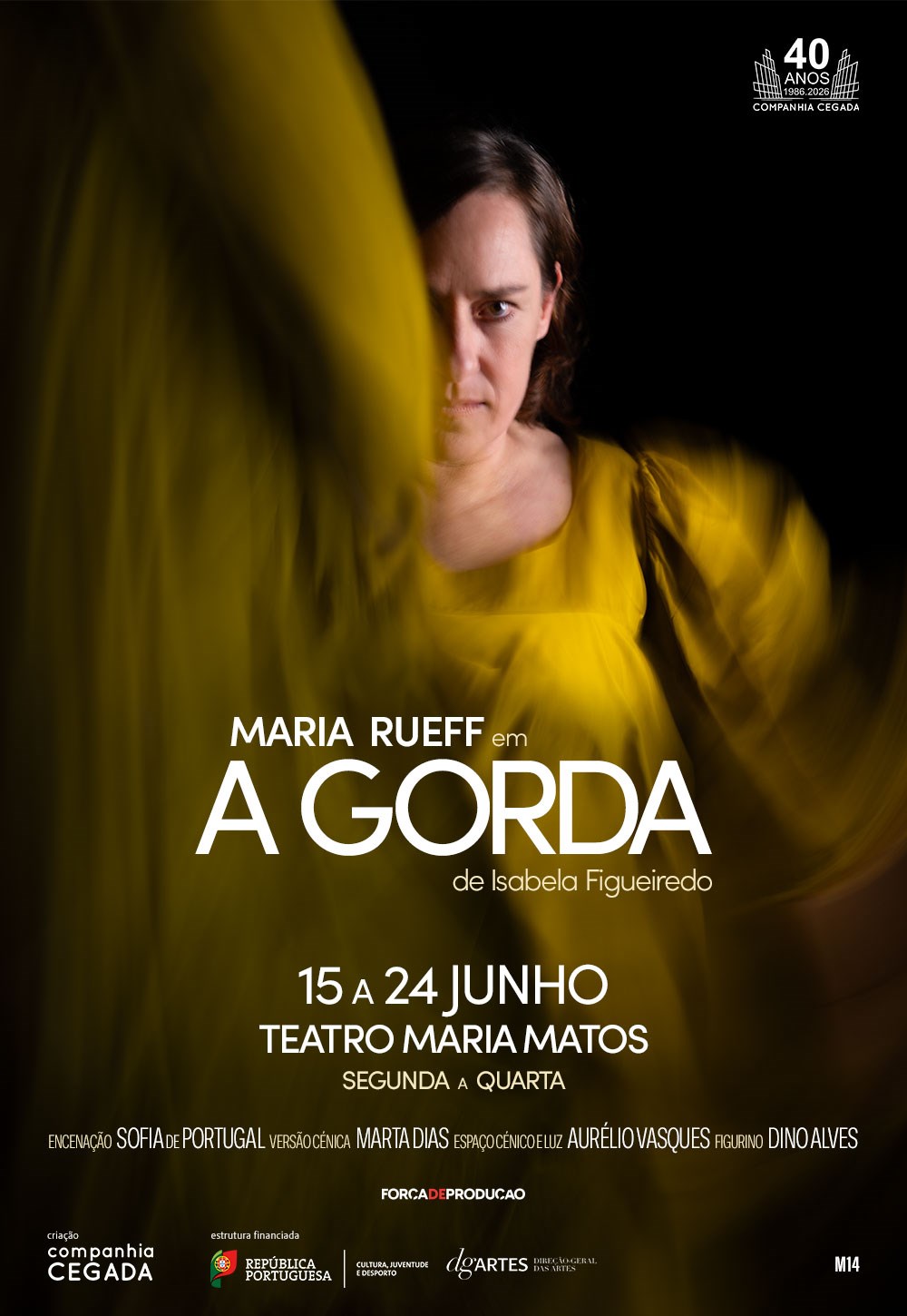 A Gorda traz Maria Rueff a palco num monólogo intenso sobre corpo, memória e amor-próprio