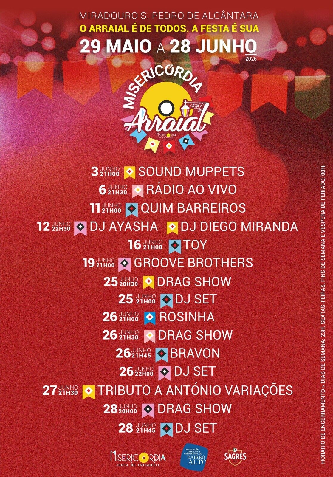 Arraial da Misericórdia 2026