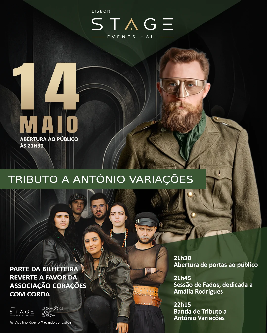 Tributo a António Variações no Lisbon S.T.A.G.E - Events Hall