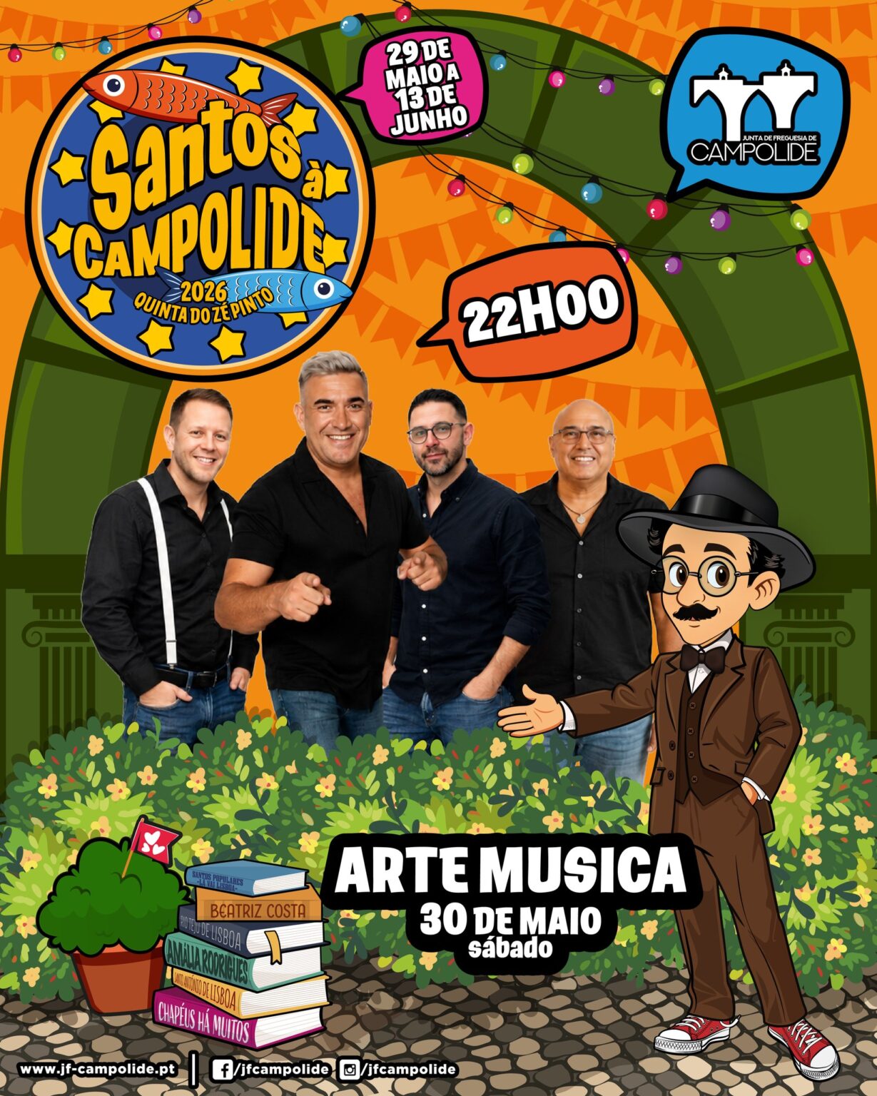 Santos à Campolide 2026 | Banda Arte Música leva o espírito de arraial a Campolide