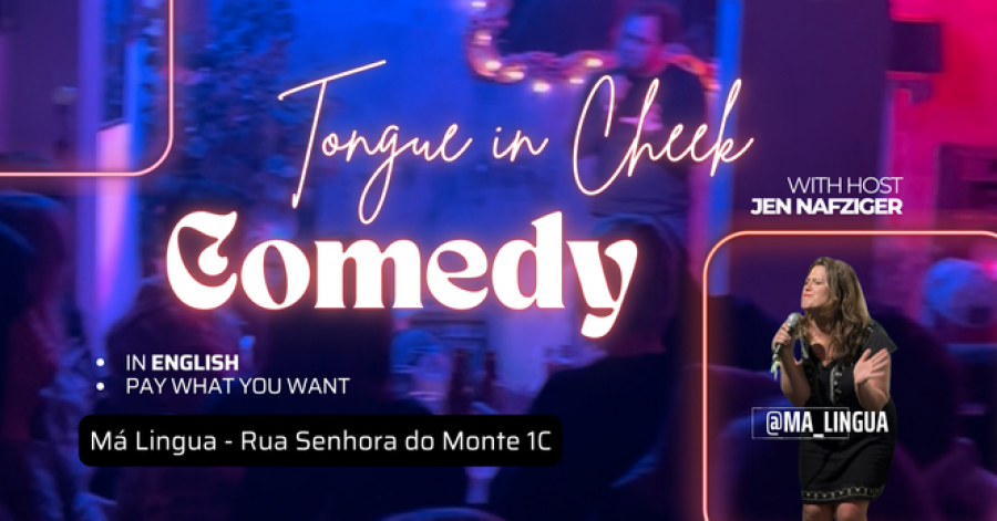 Lisboa em inglês e às gargalhadas: noite de stand-up comedy internacional na Graça com “Tongue in Cheek Comedy”