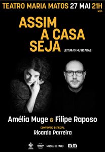 “Assim a Casa Seja” junta Amélia Muge e Filipe Raposo num concerto narrativo de poesia e memória em Lisboa