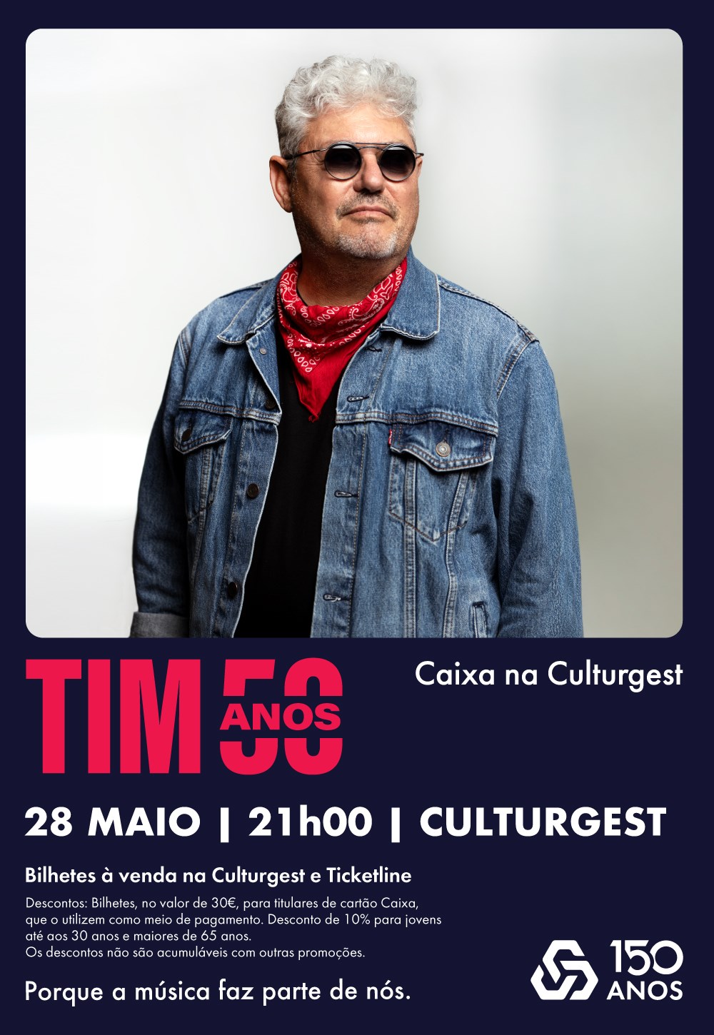 TIM celebra 50 anos de carreira com concerto especial na Culturgest