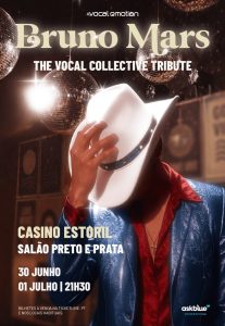 Bruno Mars Vocal Collective Tribute chega ao Casino Estoril com funk, pop e grandes êxitos