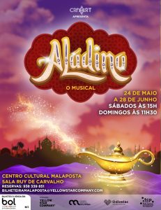 Aladino, o Musical encanta famílias no Centro Cultural Malaposta