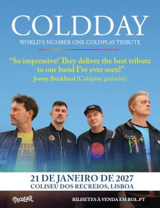 Coldday traz o tributo mundial a Coldplay ao Coliseu de Lisboa