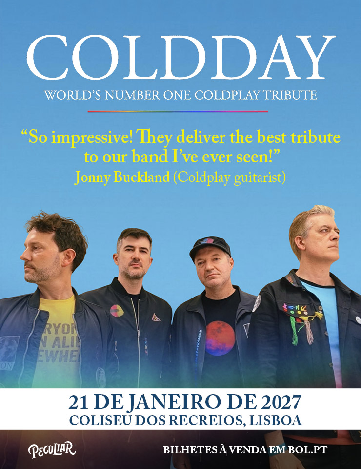 Coldday traz o tributo mundial a Coldplay ao Coliseu de Lisboa