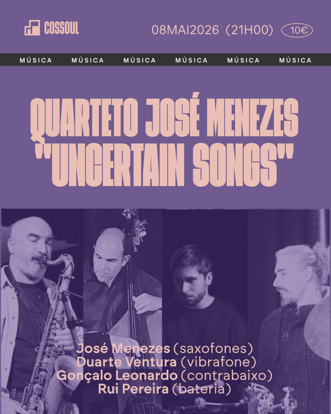 José Menezes apresenta “Uncertain Songs” ao vivo em Lisboa com concerto intimista na Cossoul