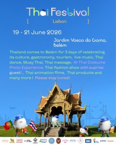 Thai Festival Lisbon 2026 no Jardim Vasco da Gama