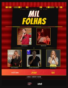 Mil Folhas junta cinco novas vozes do stand-up no Lisboa Comedy Club