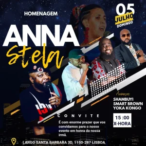 Homenagem Anna Stela junta exposição, performance, culinária e concertos na BOTA
