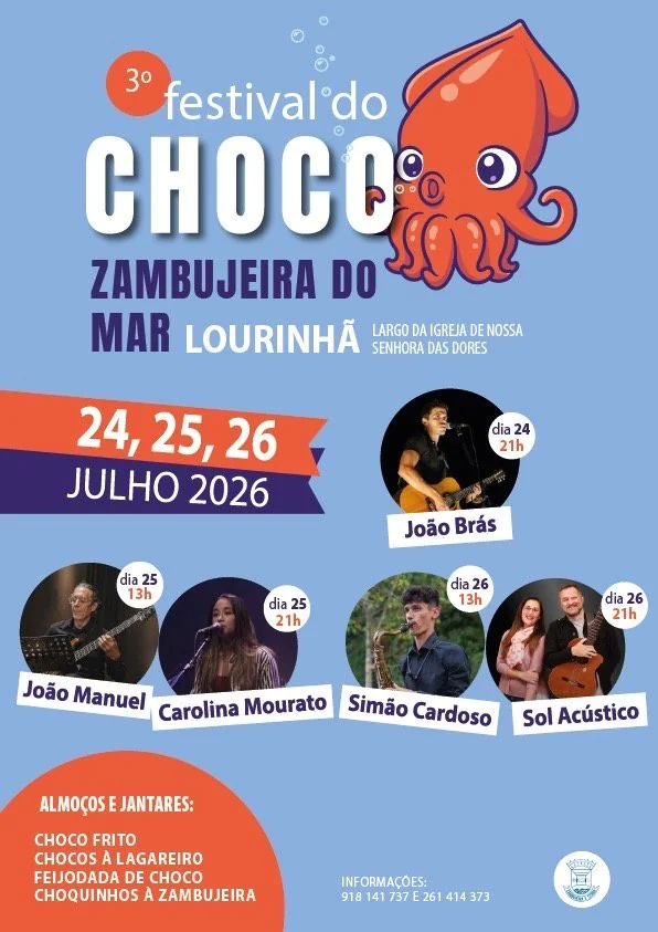 Festival do Choco 2026 regressa à Zambujeira do Mar com gastronomia e música ao vivo