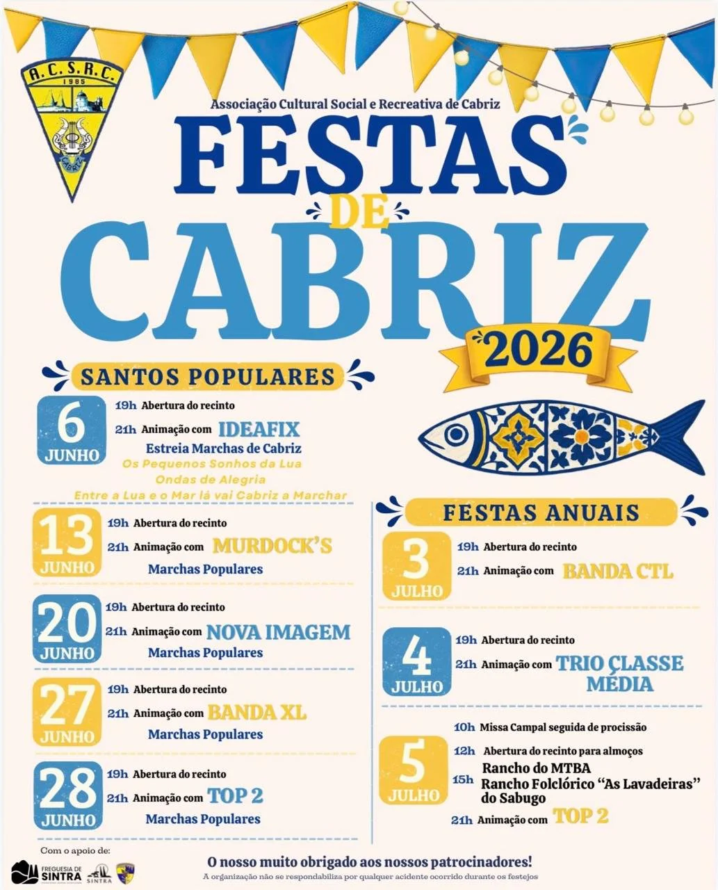 Festas de Cabriz 2026 - Cabriz
