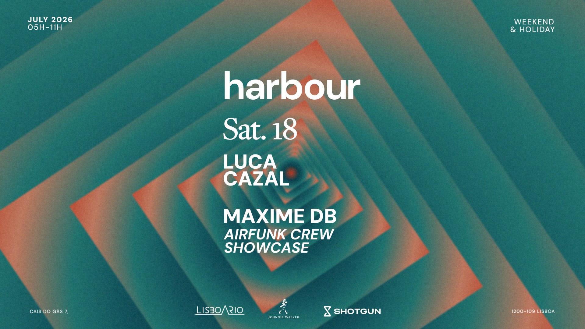 LU:CA, Maxime dB e AirFunk Crew ocupam o Harbour até às 11h00
