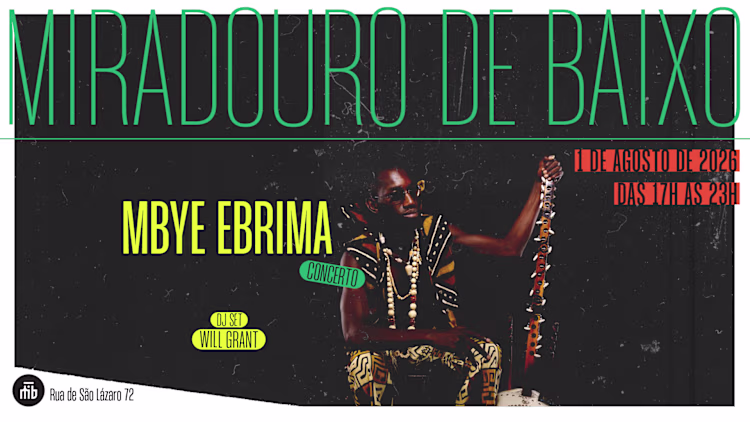 Mbye Ebrima leva a kora e a música da Gâmbia ao Miradouro