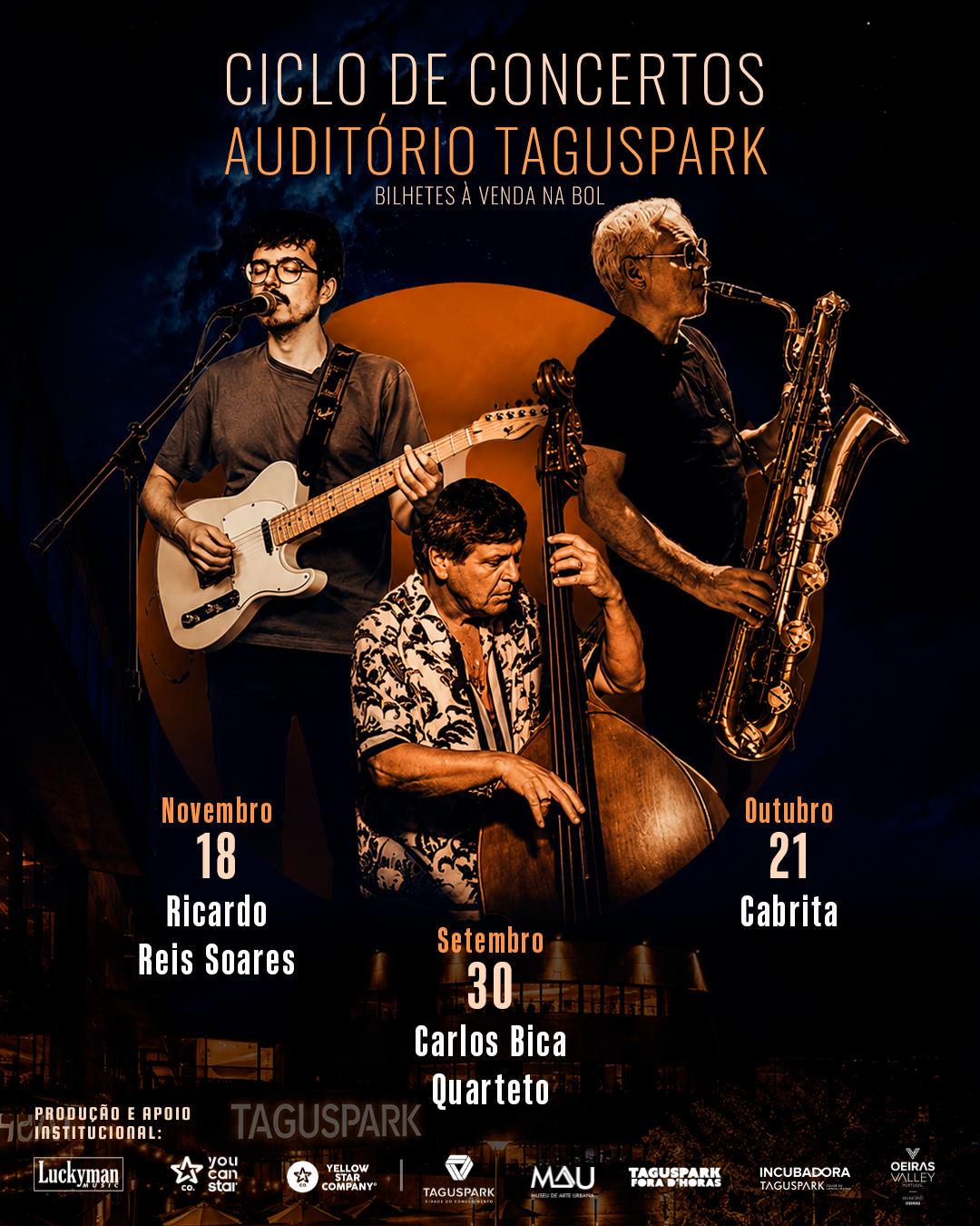 Taguspark reforça aposta cultural com ciclo de concertos dedicado à música portuguesa