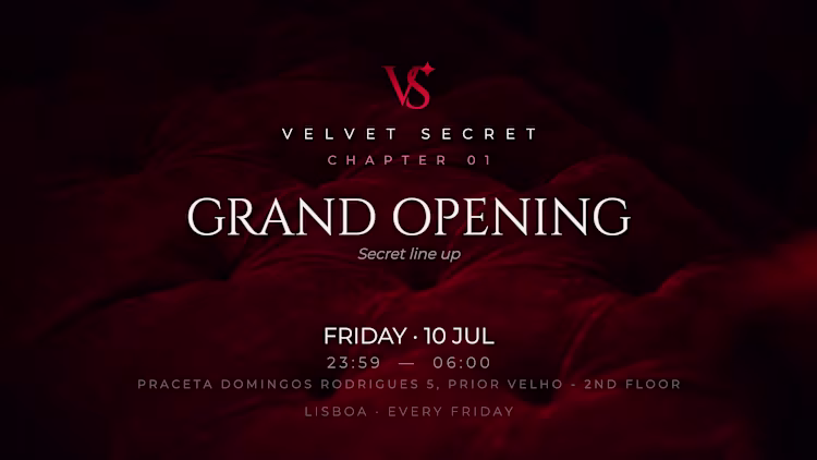 Velvet Secret inaugura novo espaço social com alinhamento secreto