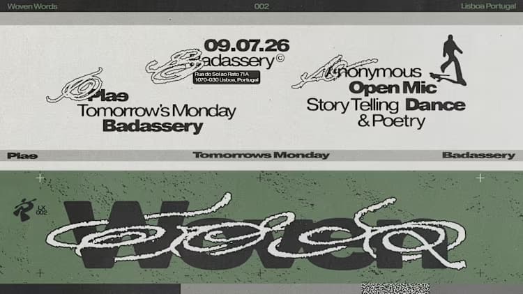Woven Words cruza poesia, spoken word, crochet e pista de dança no Badassery